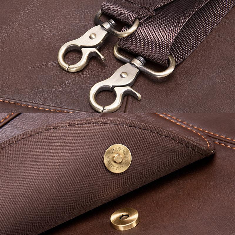 Multi-Pocket Dual Handled Top Detachable Sling Strap 15.6 Inch Laptop Bag