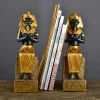 Ancient Egyptian pyramid puppet mummy pharaoh golden mask ancient civilization ornaments Egyptian pharaoh prince bookends