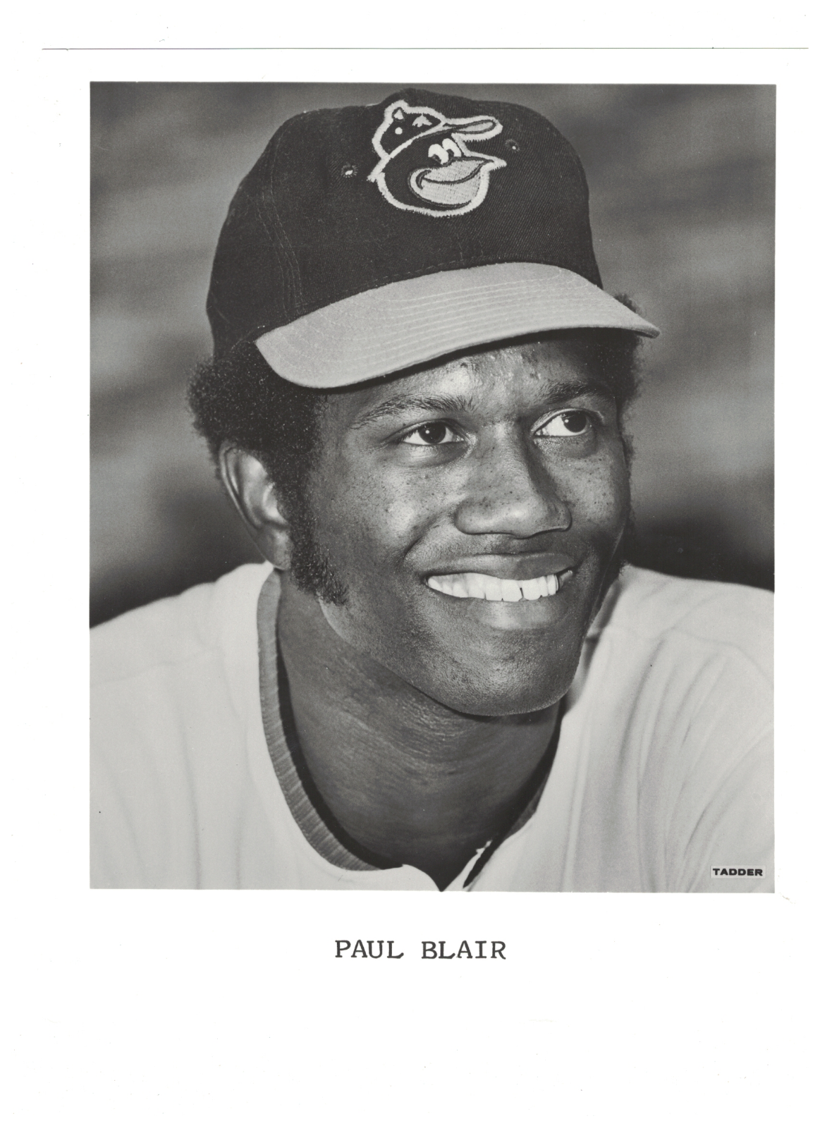 Paul Blair Baltimore Orioles 1970's 8x10 Vintage Team Issued Photo Poster painting RH1