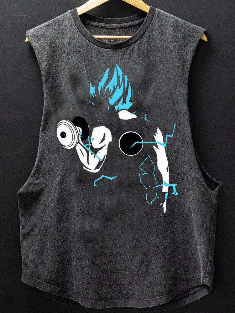 Anime Workout  Scoop Bottom Cotton Tank