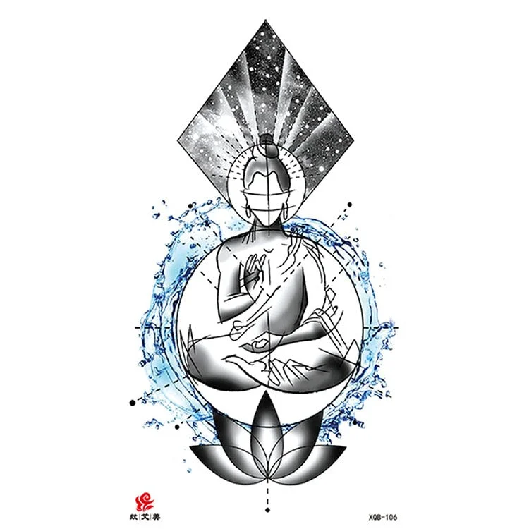 Waterproof Temporary Tattoo Sticker Chest Black Flash Tattoos Wolf Tiger Dragons Sexy Flower Body Art Arm Fake Tatoo Women Men