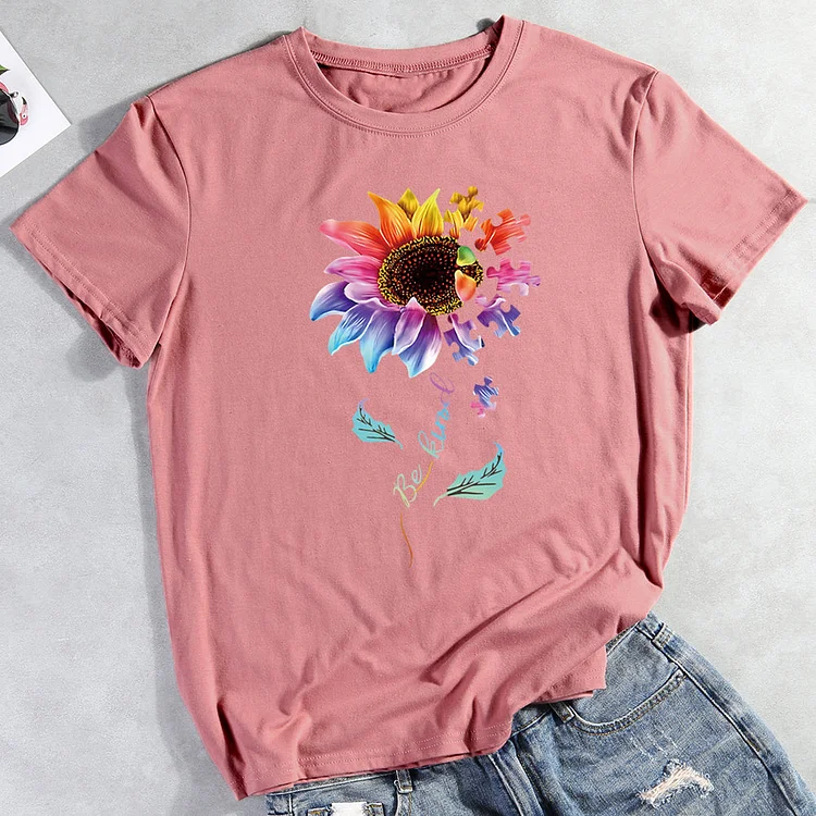 ANB - Be Kind Autism Flower Be Kind T-Shirt-05073