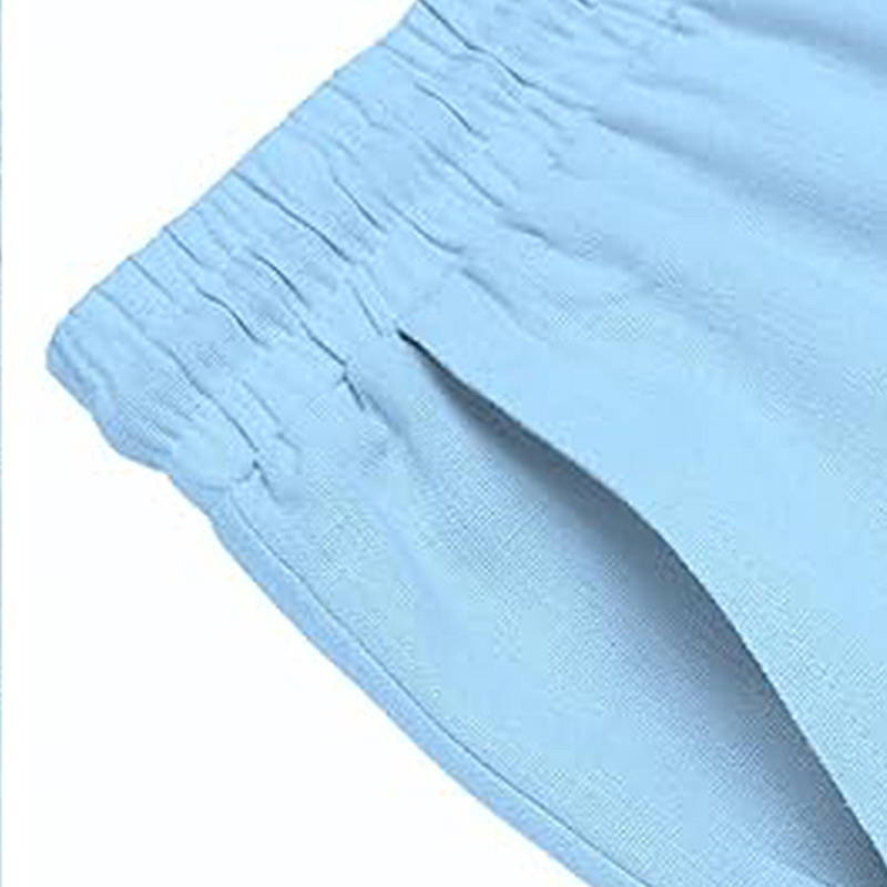 Men's Outdoor Leisure Beach Vacation Editing Edge Strips Linen Sets