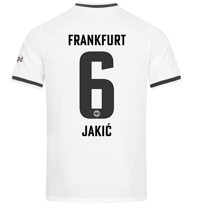 Eintracht Frankfurt Kristijan Jakic 6 Trikot Heim 2022-2023