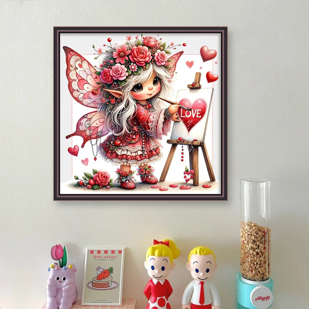 11CT Full Stamped Cross Stitch - Fairy(Canvas|45*45CM)
