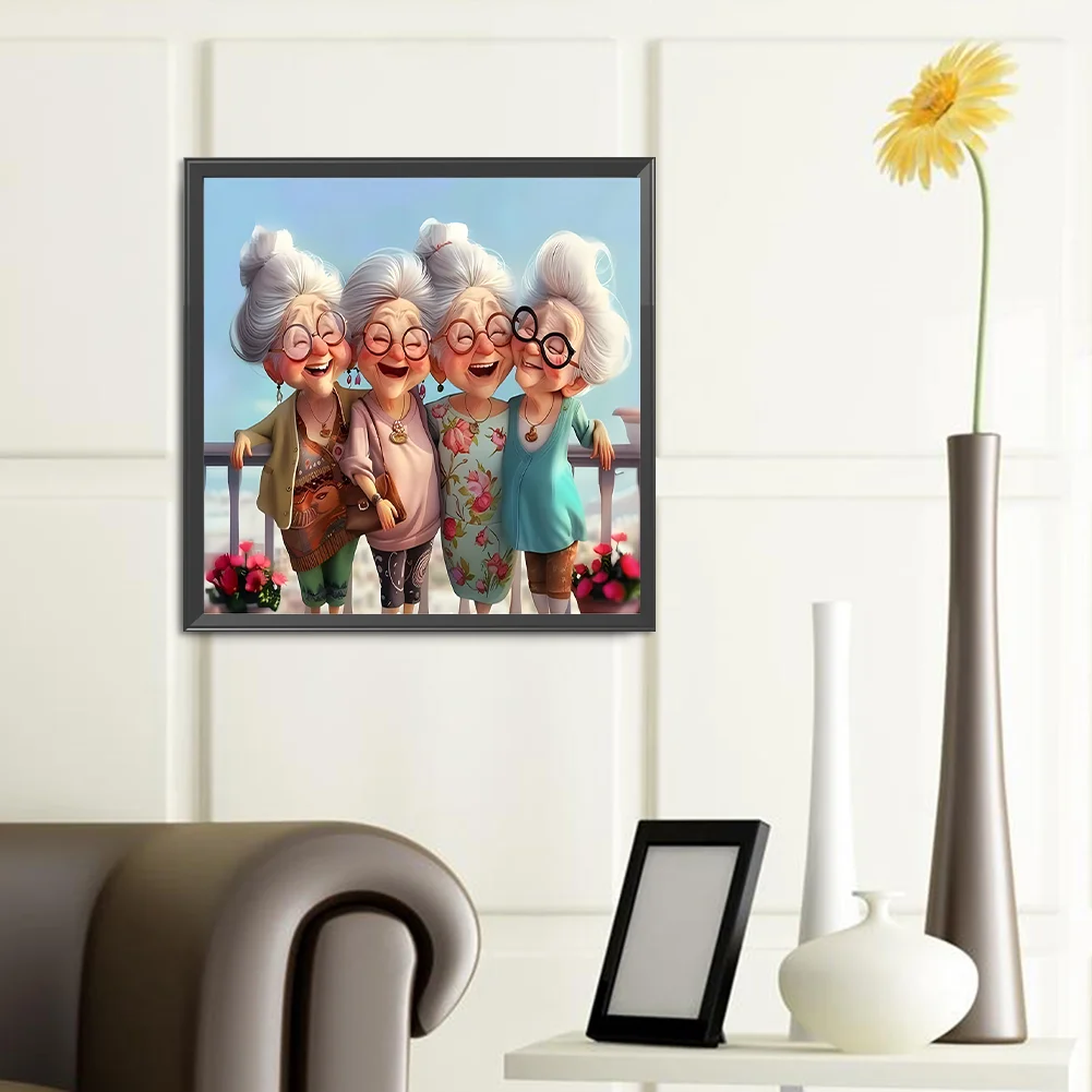 Diamond Painting - Full Round Drill - Grandma(Canvas|40*40cm)