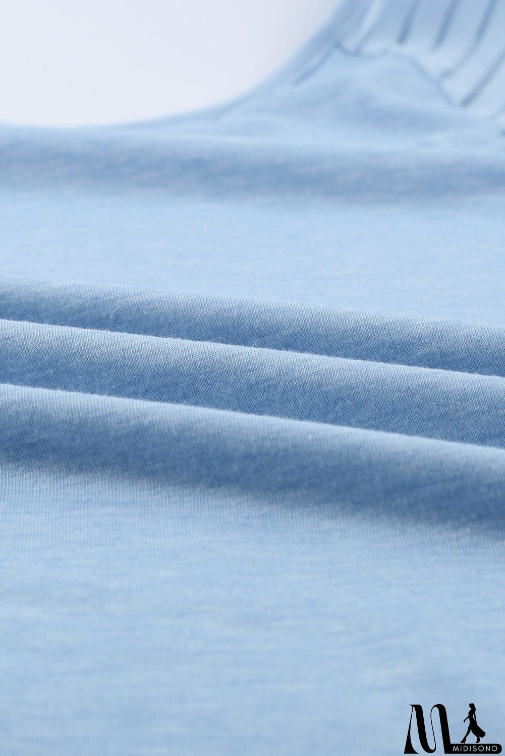 MidiSono - Sheer Stripe V-Neck Top