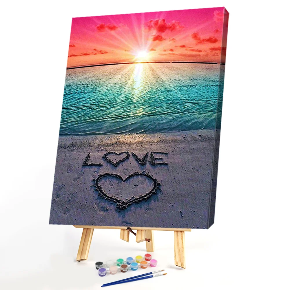 LOVE Beach - Paint By Numbers(40*50CM)