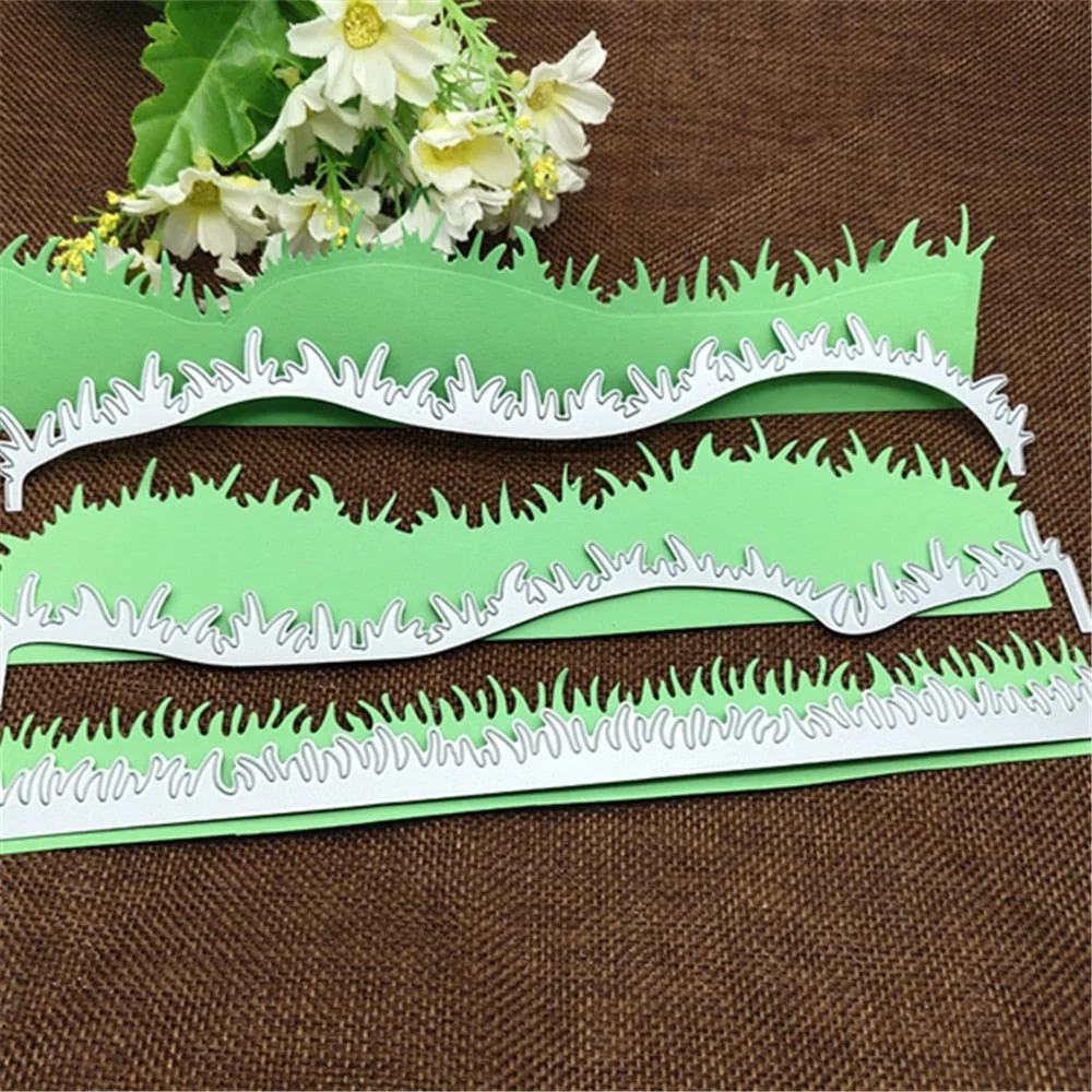 3 pieces grass Metal Cutting Dies Stencils For DIY Scrapbooking Decorative Embossing Handcraft Template