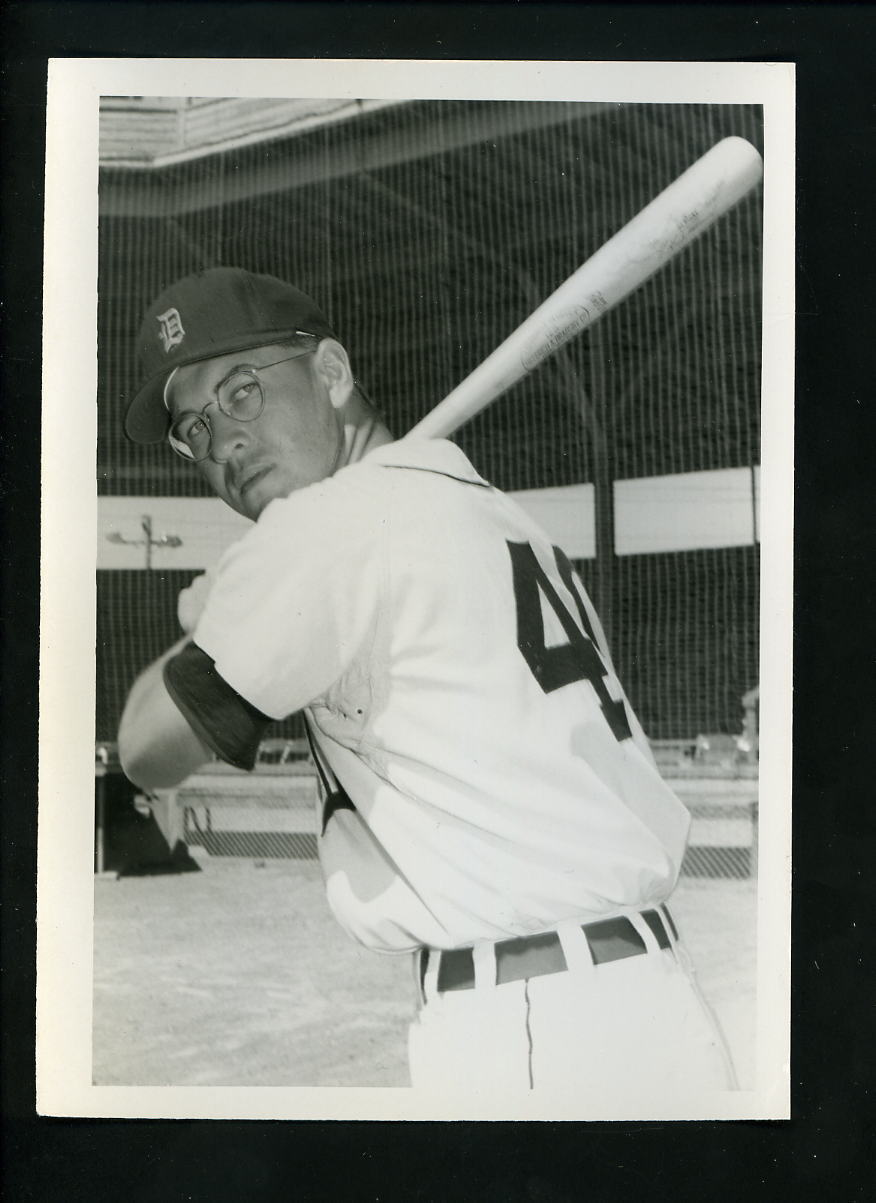 Ken Walters circa 1958 Press Original Photo Poster painting by Don Wingfield Detroit Tigers