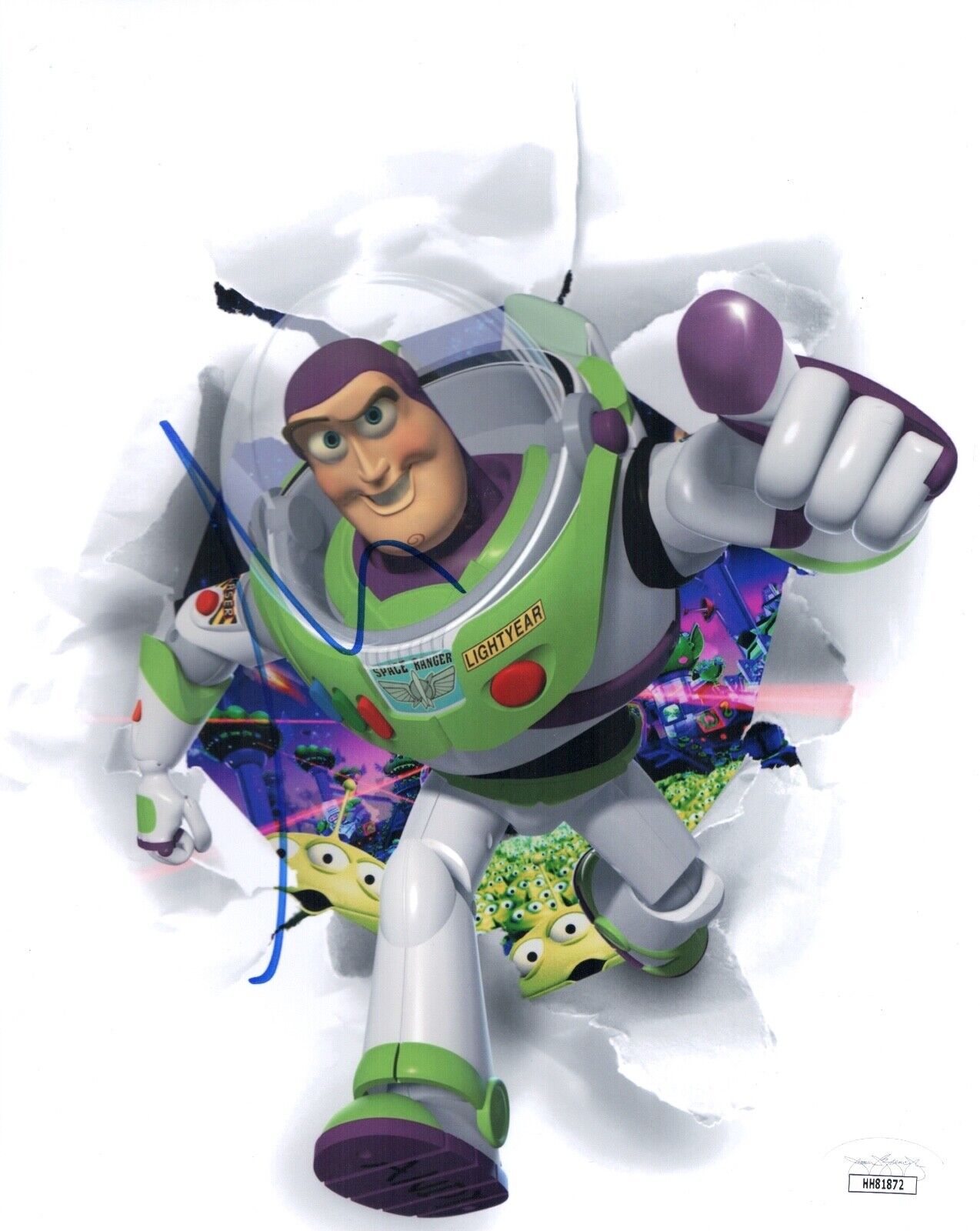 TIM ALLEN Signed BUZZ LIGHTYEAR 8x10 Photo Poster painting In Person TOY STORY Autograph JSA COA