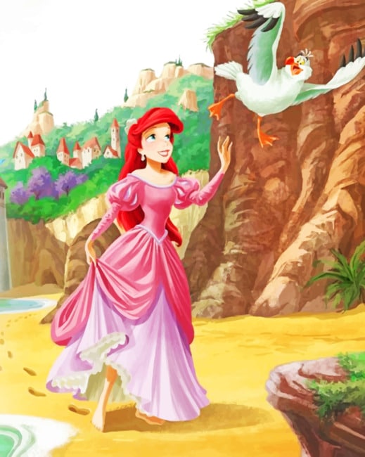 

Little Mermaid Anime – Paint By Numbers - 40*50CM, 501 Original