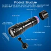 APLOS AP70 Scuba Diving Video Light, 6000 Lumen, 135 Degrees Wide Beam Angle, Underwater Flashlight with Red UV Light APLOS Dive Light Official