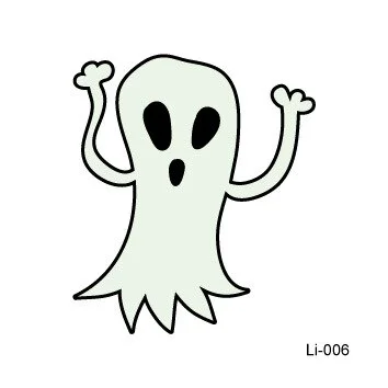 Sdrawing Glowing Tattoo Stickers Children's Glowing Toy Spider Pumpkin ghost Face Simulation Cartoon Luminous Tattoo Stickers