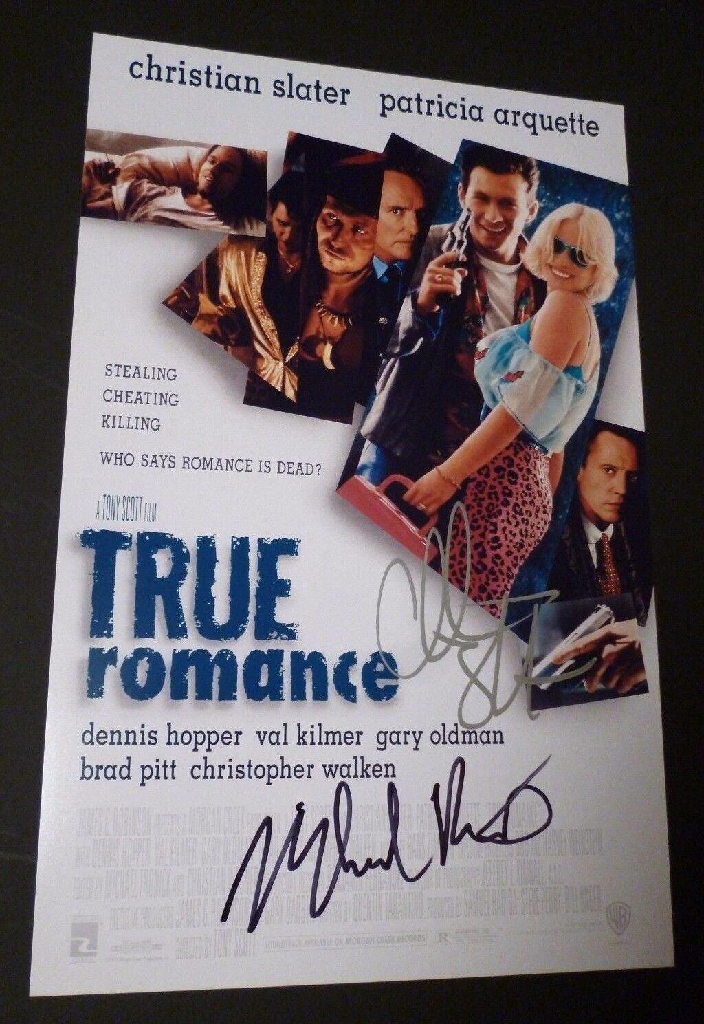 CHRISTIAN SLATER+1 Authentic Hand-Signed TRUE ROMANCE