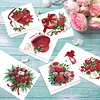 12Pcs Valentines Day Heart DIY Diamond Painting Greeting Cards for Adults Gifts