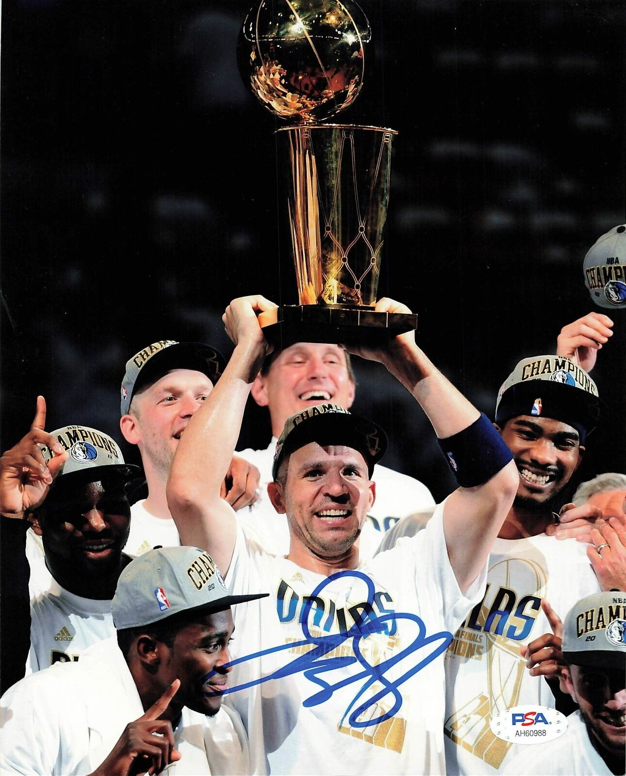 Jason Kidd signed 8x10 Photo Poster painting PSA/DNA Dallas Mavericks Autographed