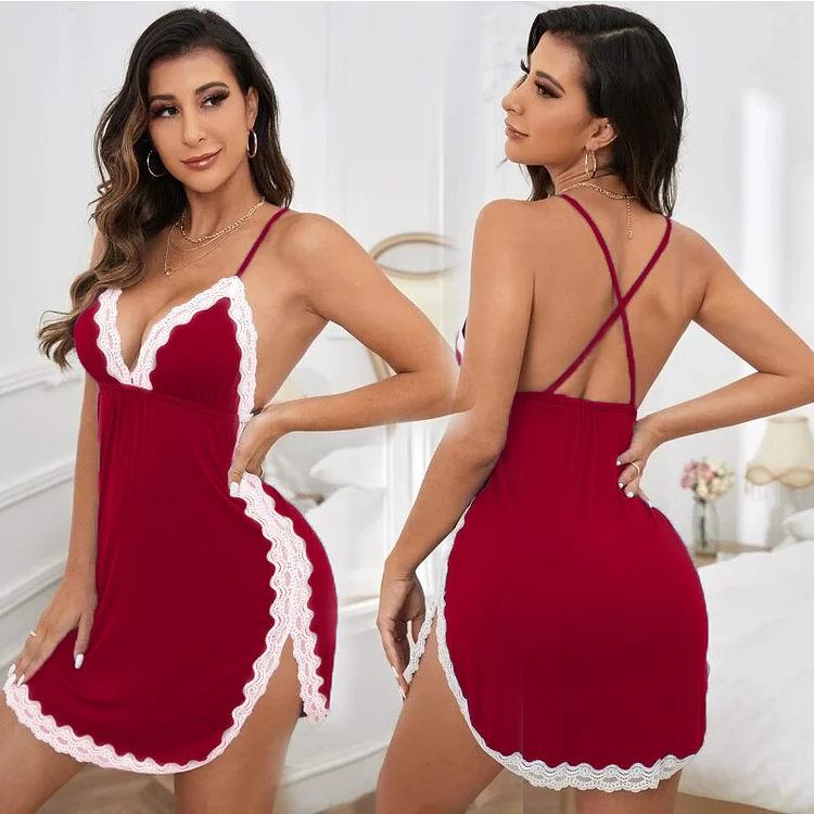 Best Selling Costume Pajamas Outfit Bodysuit Fitting Suit Lace Lingerie For Woman 240523-20