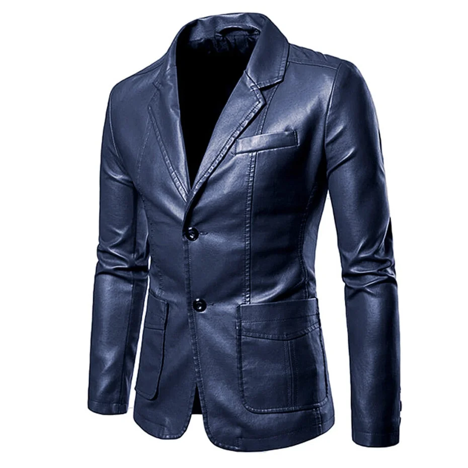 Inongge Plus Size 5XL 6XL PU Jacket Men Solid Color Leather Coat Jacket Casual Motorcycle Biker Coat Leather Jackets Male Big Size 6XL
