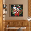 Christmas Mickey Minnie-11CT Stamped Cross Stitch 40*40cm/15.75*15.75in