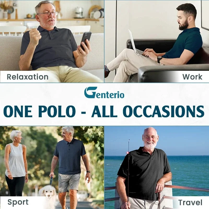 LuxePolo &ndash; Men's Icy Silk Anti-wrinkle Polo Shirt | LAST DAY 70% OFF