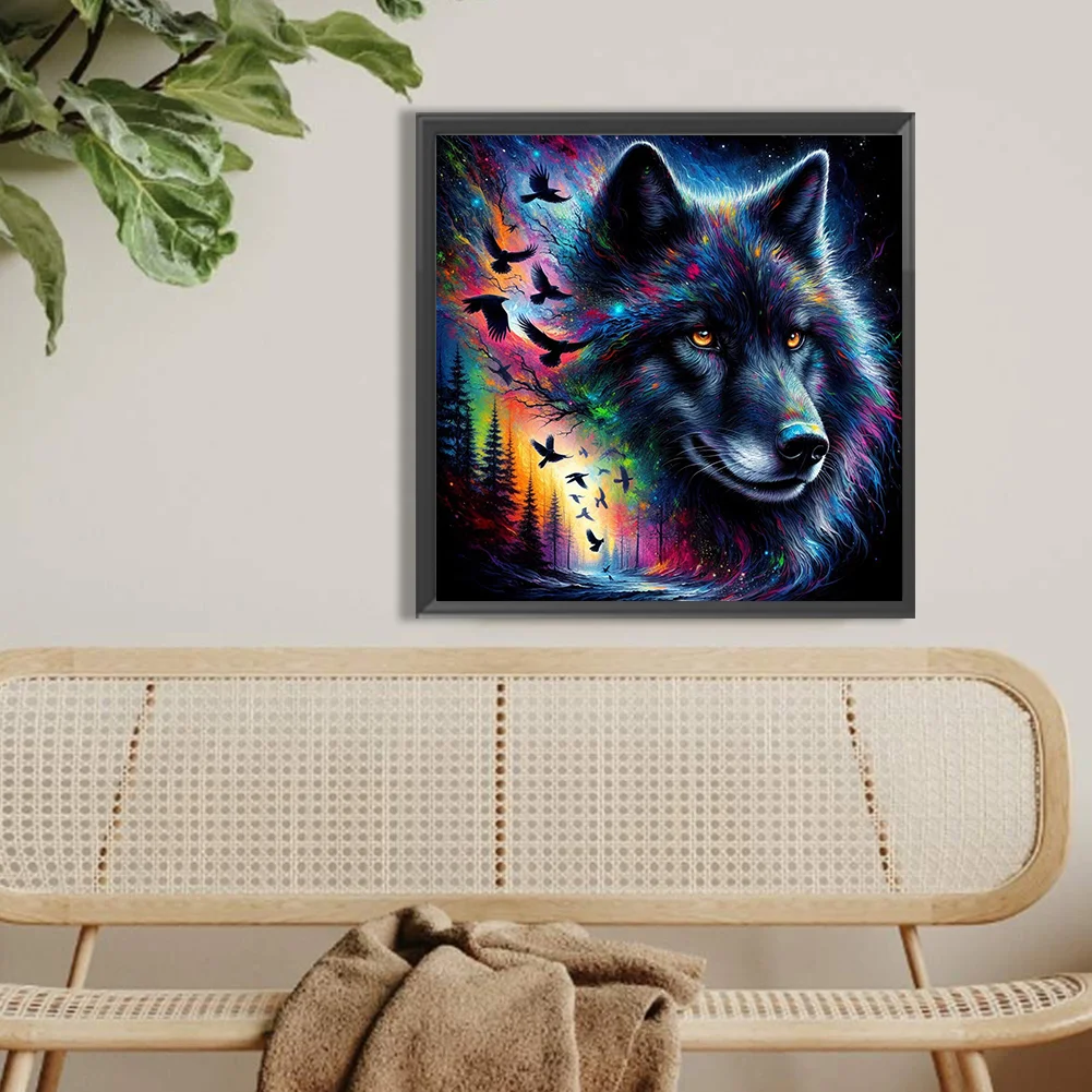 Diamond Painting - Full Round Drill - Wolf(Canvas|40*40cm)