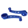 2pcs Aluminum Alloy Car Window Handle Winder Riser Replacement(Blue)