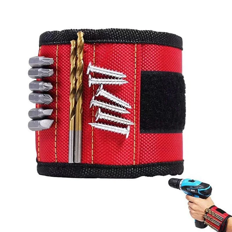 Magnetic Wristband with Strong Magnets For Holding Screws Nails Drill Bits Best Tool Gift for DIY Handyman Men Women