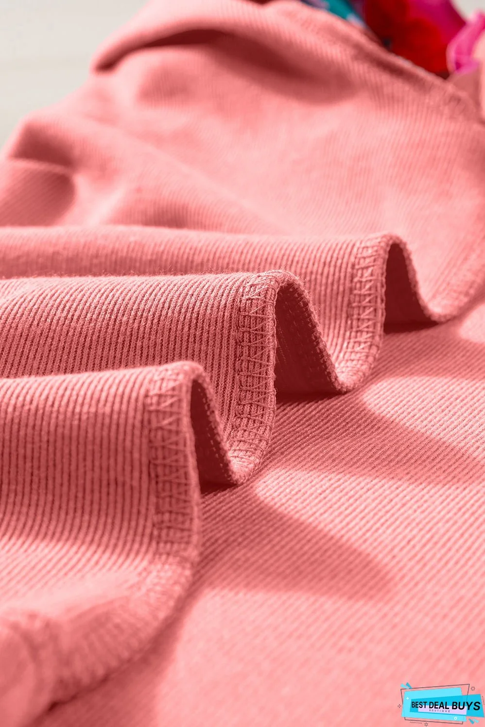 Contrast Ricrac Floral Sleeve Top