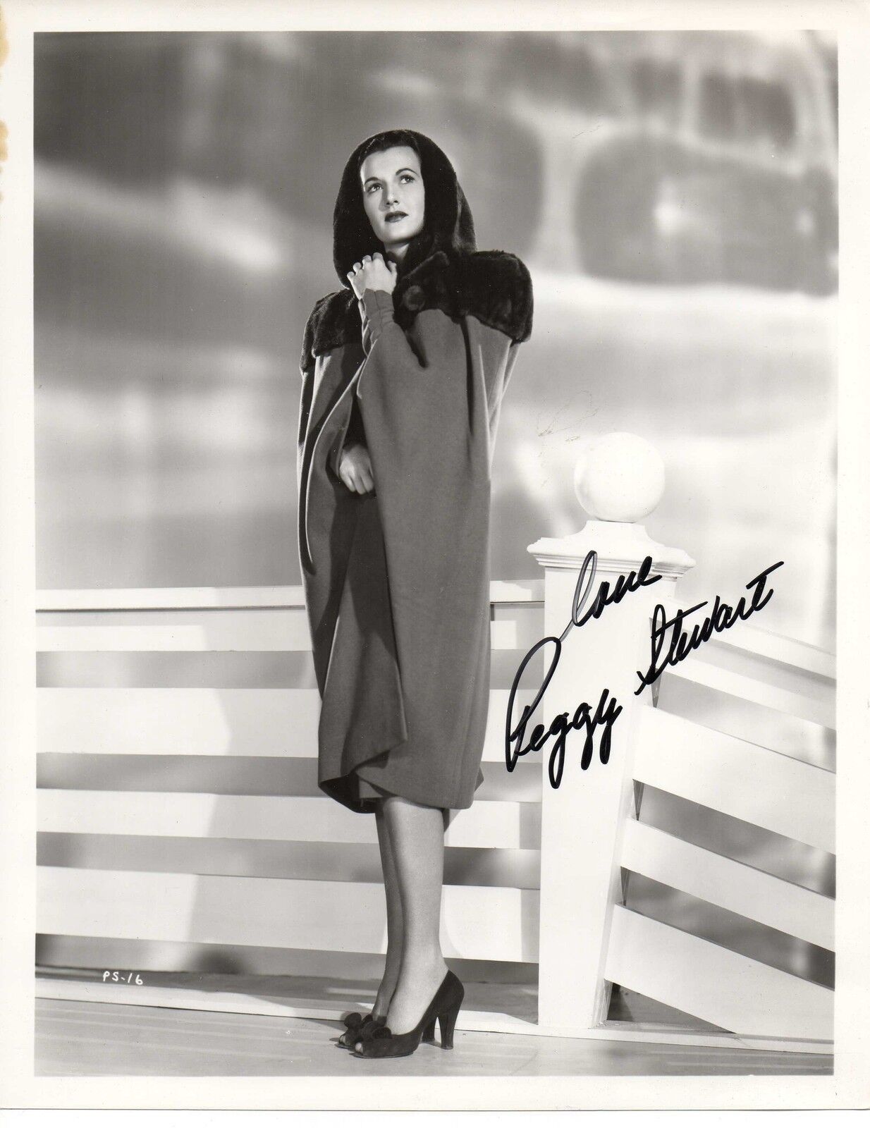 PEGGY STEWART FILM ACTRESS IN THE 30's & 40's DECEASED SIGNED 8X10 Photo Poster painting