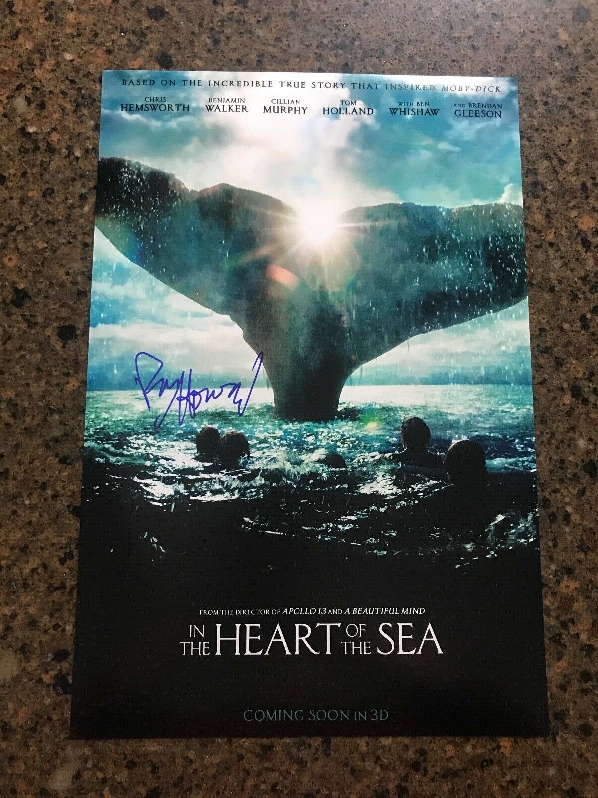 * RON HOWARD * signed autographed 12x18 poster * IN THE HEART OF THE SEA * 1