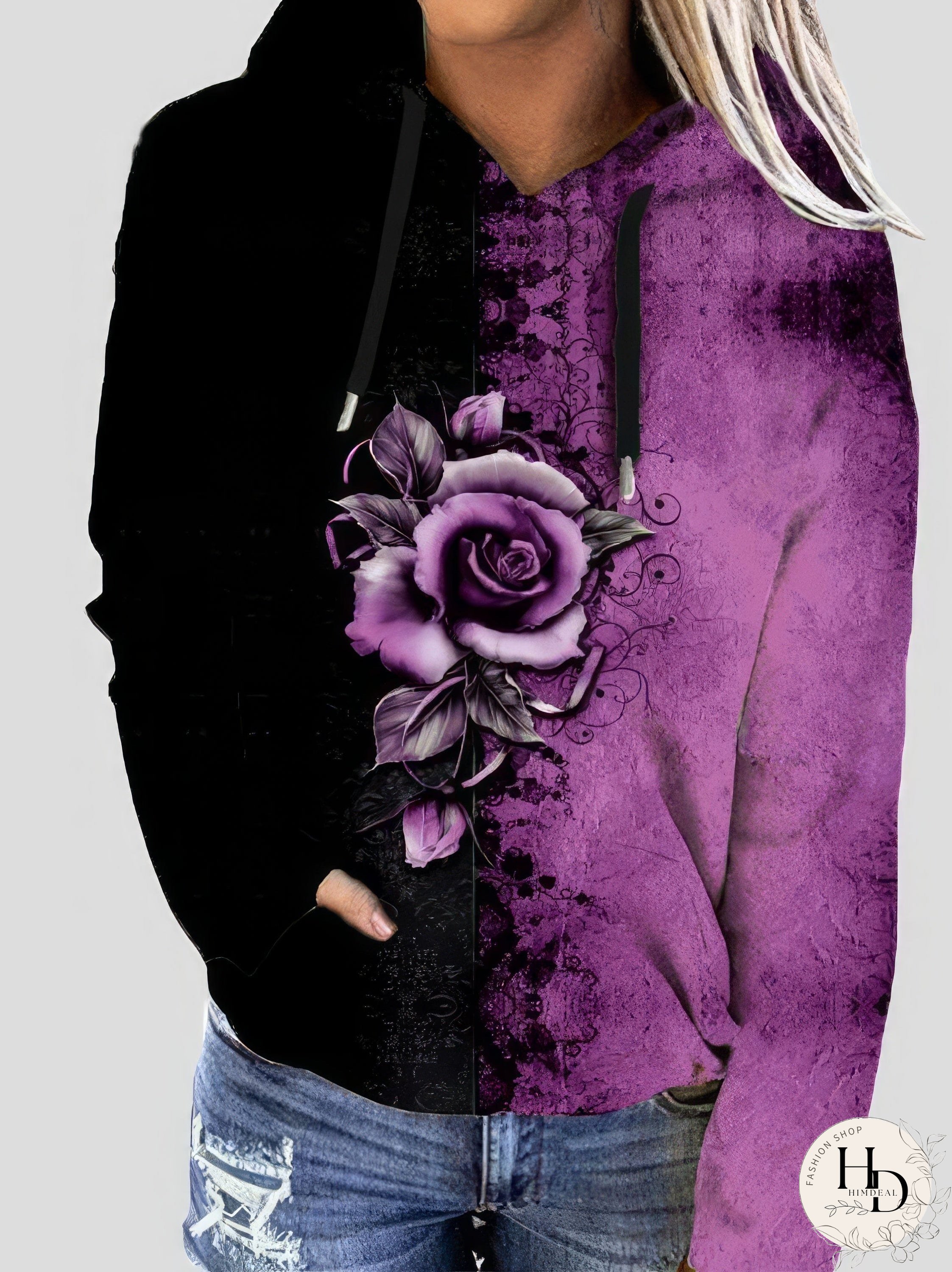 Stylish Rose Hoodie
