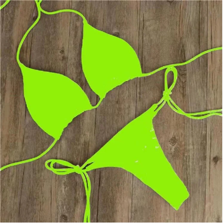 Brownm Brownm Neck With Bikini Sexy Swimsuit Lady Split Strap Adjustable Multi-Color Swimsuit Set