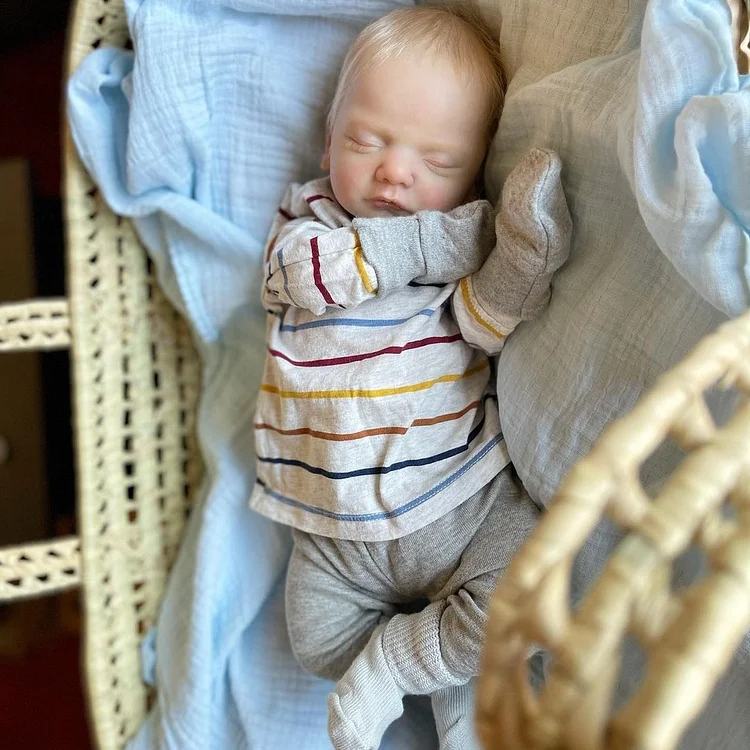 [Newborn Boy] 12" Realistic Reborn Baby Doll Real Silicone Vinyl Babies Named Sammy