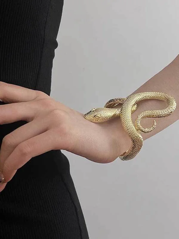 Geometric Snake Shape Solid Color Bracelet Accessories