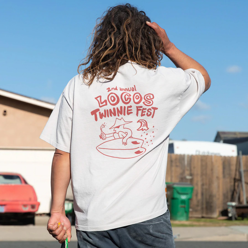 Twinnie Fest Retro Casual Tee / [blueesa] /