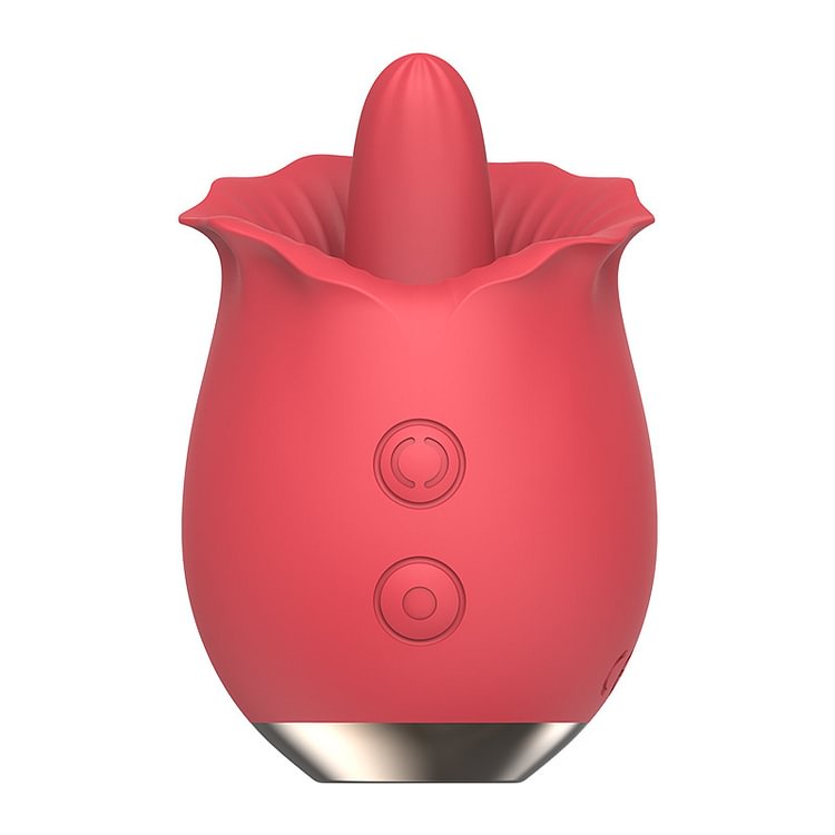 Rose Tongue Lick Vibrating Dildo Masturbator Erotic Sex Toys