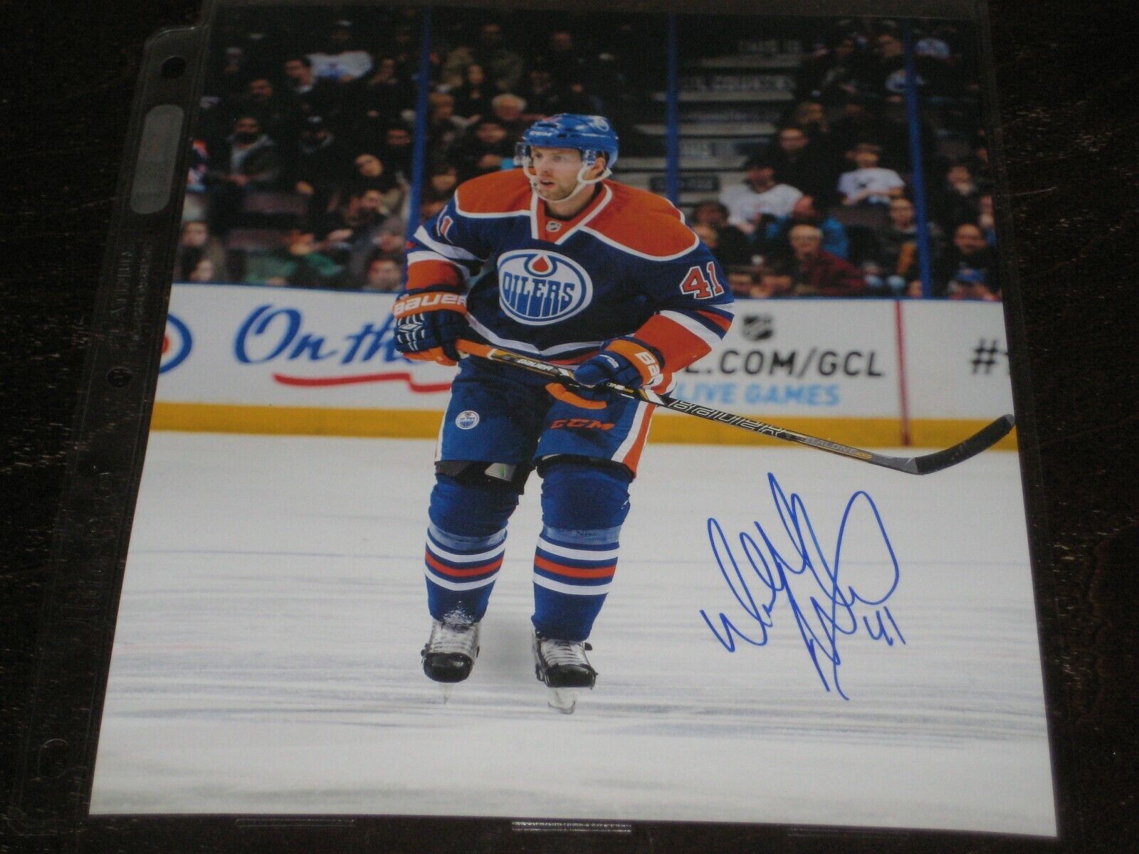 WILL ACTON autographed EDMONTON OILERS 8X10 Photo Poster painting