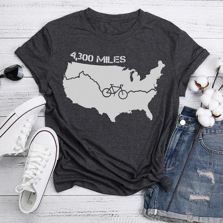 Trans America Bicycle  T-Shirt Tee-05697-Annaletters