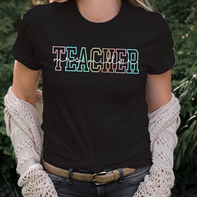 Teacher Unisex T-shirt Custom Name
