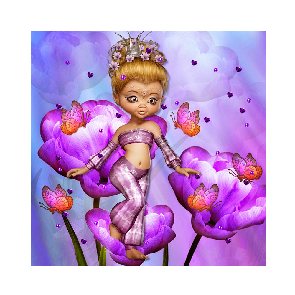 

Fairy Girl - Round Drill Diamond Painting - 35*35CM, 501 Original