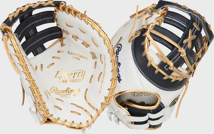 Liberty Advanced Color Series 13 in 1st Base Mitt, White/Purple