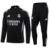2025-2026 Real Madrid Black Half-Pull Training Suit Football Shirt 1:1 Thai Quality Set