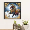 Diamond Painting-DIY Crystal Rhinestone Xmas Horse(40*40CM）