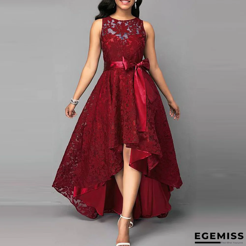 Casual Lace Women Dress Tunic Irregular 5XL Swing Sleeveless Ladies Plus Size Dress | EGEMISS