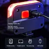 Solar Bicycle Rear Light USB Charging Waterproof Lamp Riding Safety Accessories