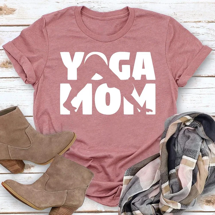 Yoga Mom  T-Shirt Tee-05119-Annaletters