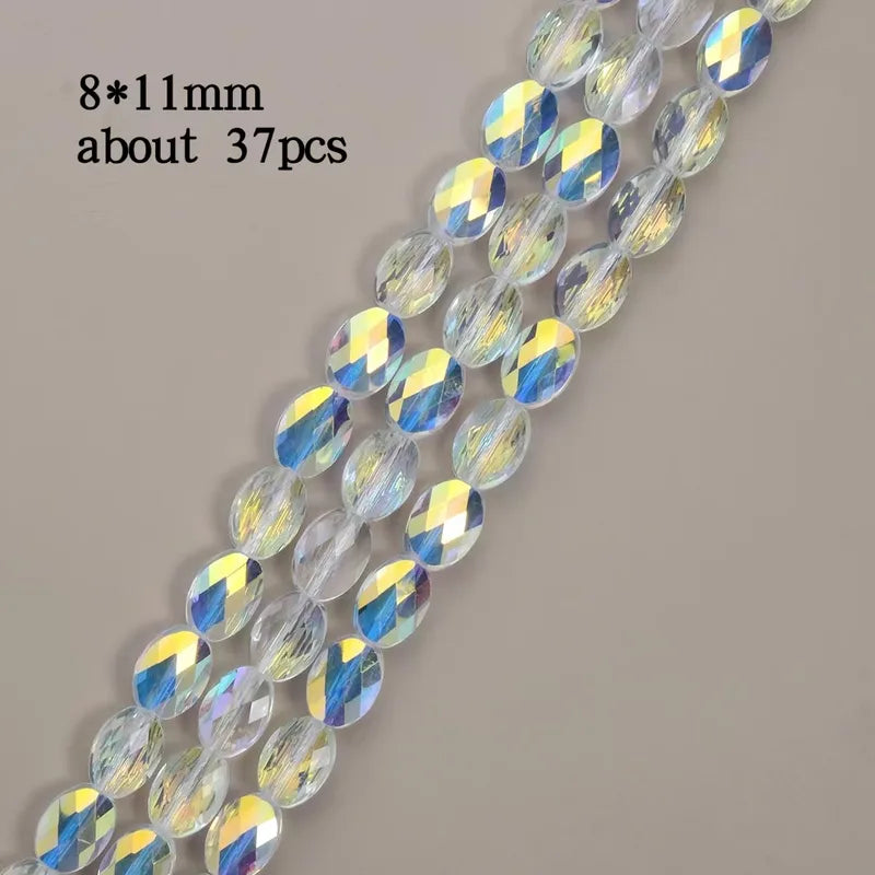 1 Set Hole 1~1.9mm Glass Geometric Beads