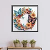 Butterfly Wreath-Crystal Rhinestone Diamond Painting