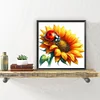 Diamond Painting-DIY Full Round Drill Sunflower Ladybug